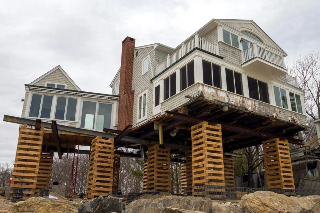 Elevated Pilings or Stilts Foundation Repair Alexandria VA 1.webp